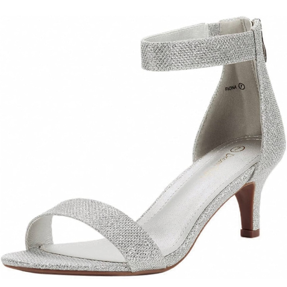 EUC Dream Paris Women's Fiona Heeled Sandals 🩶